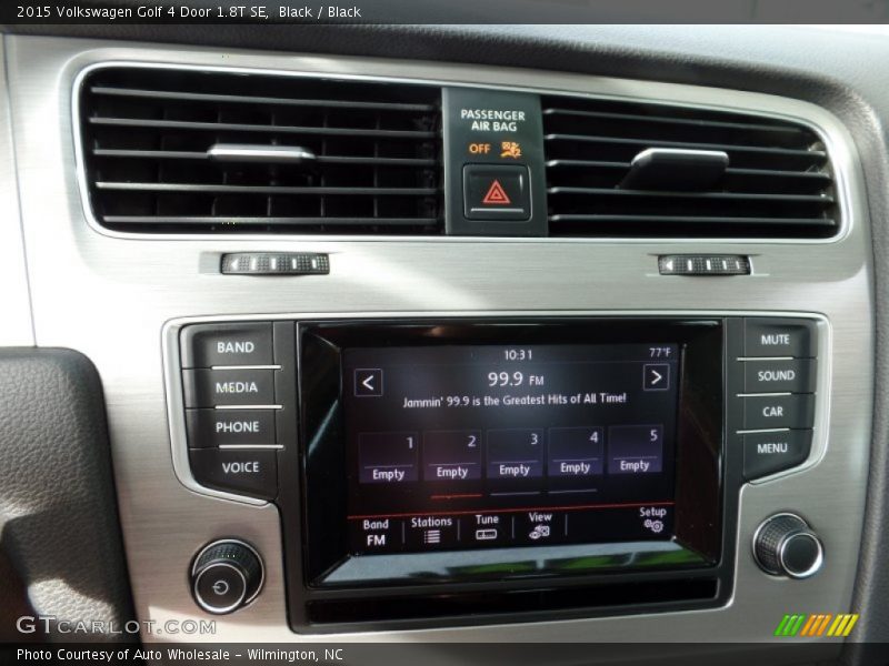 Black / Black 2015 Volkswagen Golf 4 Door 1.8T SE