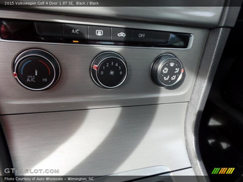 Black / Black 2015 Volkswagen Golf 4 Door 1.8T SE