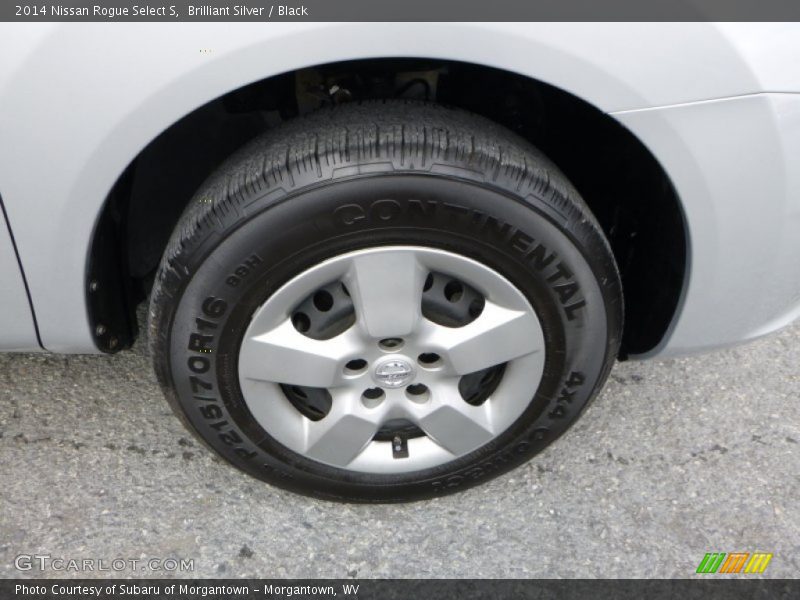 Brilliant Silver / Black 2014 Nissan Rogue Select S