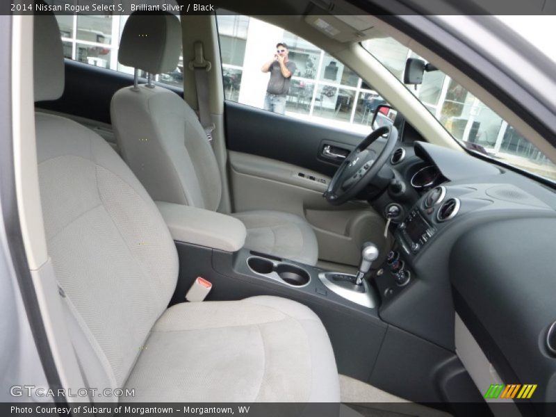 Brilliant Silver / Black 2014 Nissan Rogue Select S
