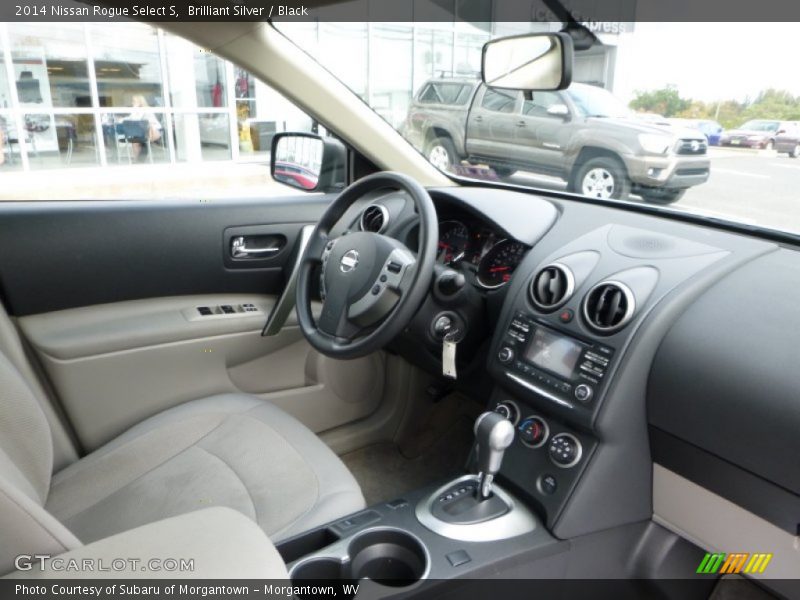 Brilliant Silver / Black 2014 Nissan Rogue Select S