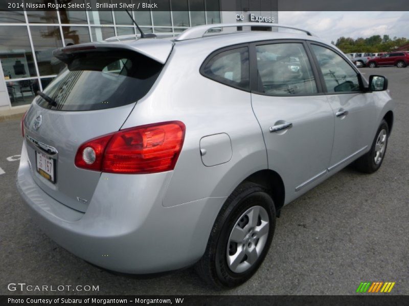 Brilliant Silver / Black 2014 Nissan Rogue Select S