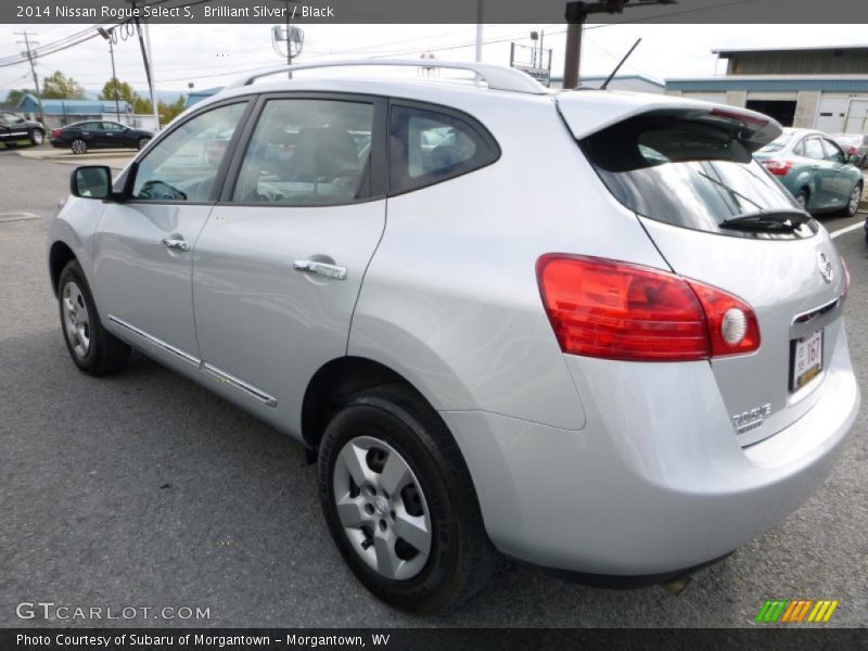 Brilliant Silver / Black 2014 Nissan Rogue Select S