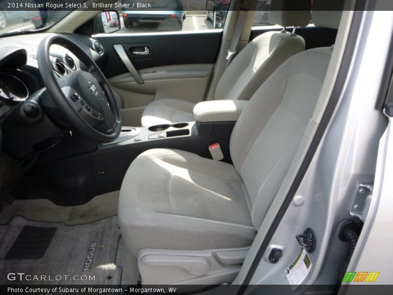 Brilliant Silver / Black 2014 Nissan Rogue Select S