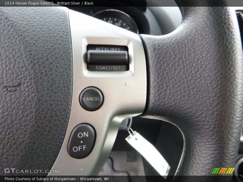 Brilliant Silver / Black 2014 Nissan Rogue Select S