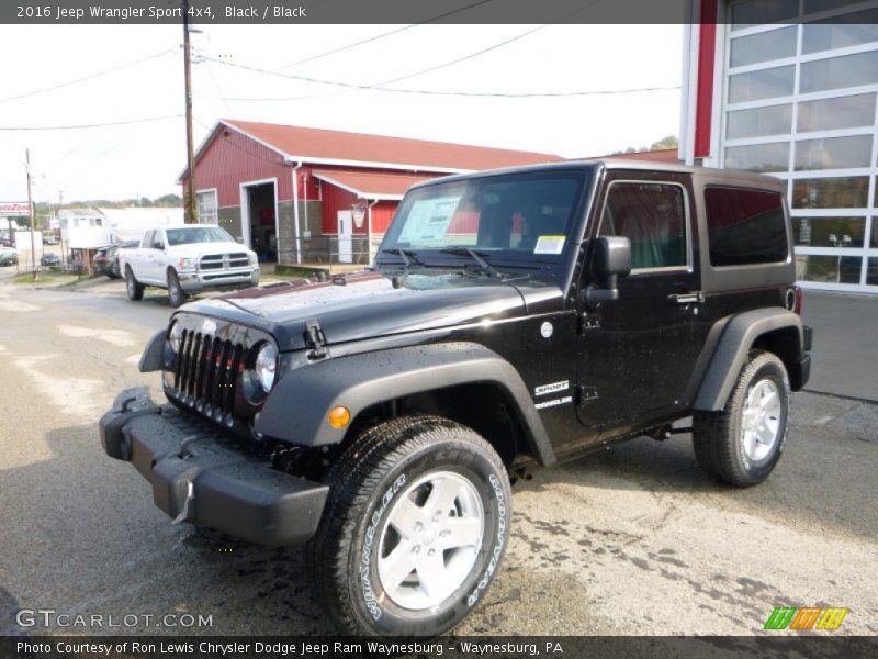 Black / Black 2016 Jeep Wrangler Sport 4x4