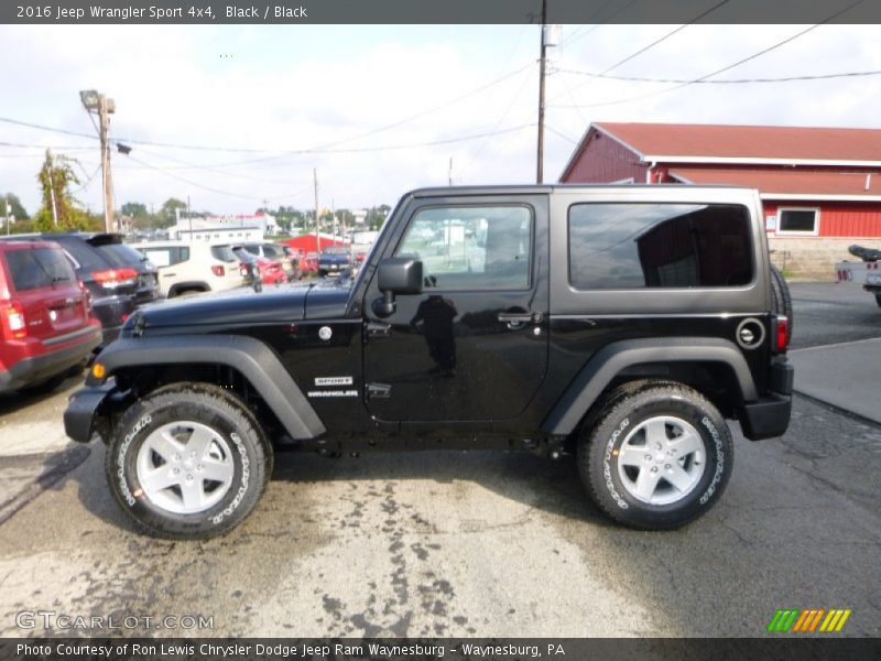 Black / Black 2016 Jeep Wrangler Sport 4x4