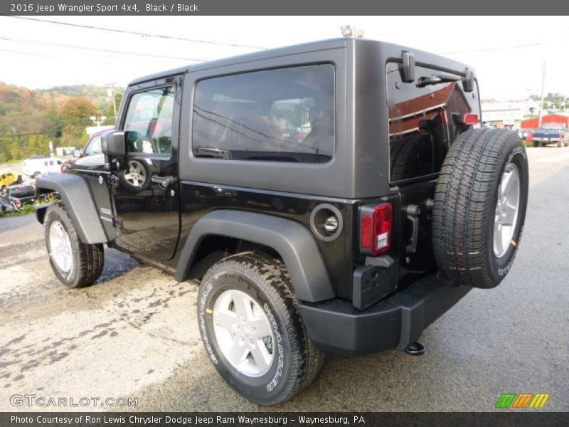 Black / Black 2016 Jeep Wrangler Sport 4x4
