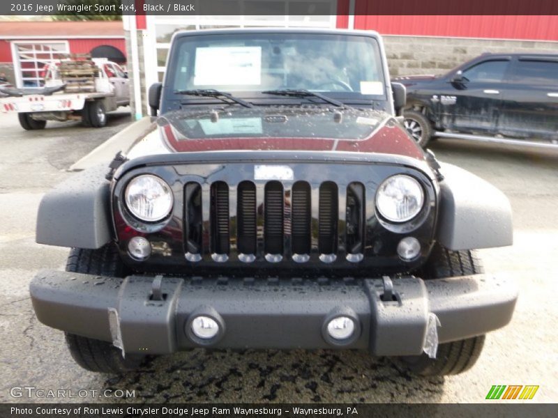 Black / Black 2016 Jeep Wrangler Sport 4x4
