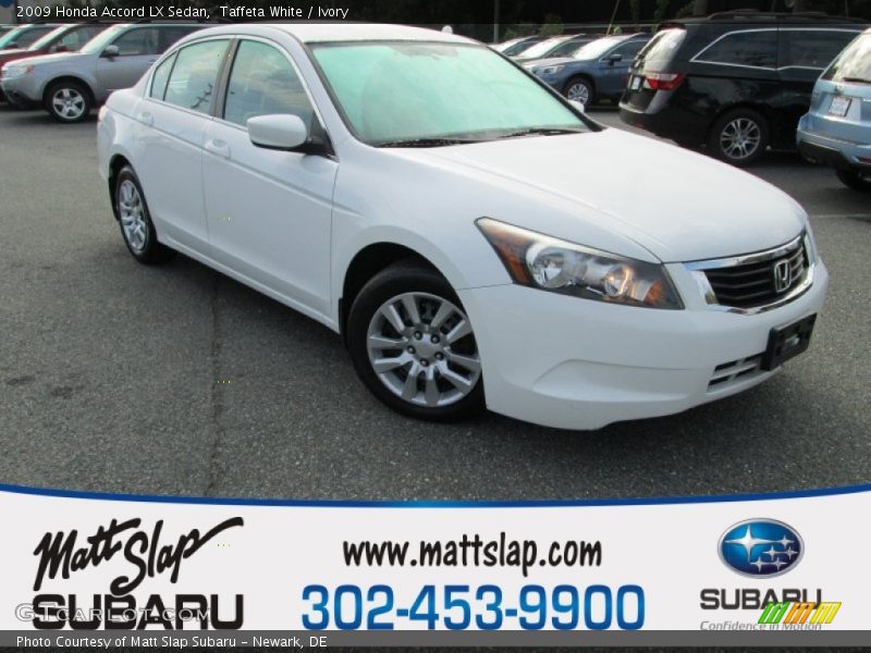 Taffeta White / Ivory 2009 Honda Accord LX Sedan