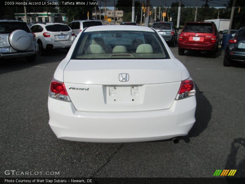 Taffeta White / Ivory 2009 Honda Accord LX Sedan