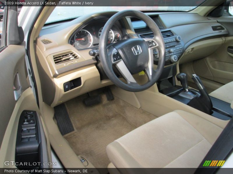 Taffeta White / Ivory 2009 Honda Accord LX Sedan