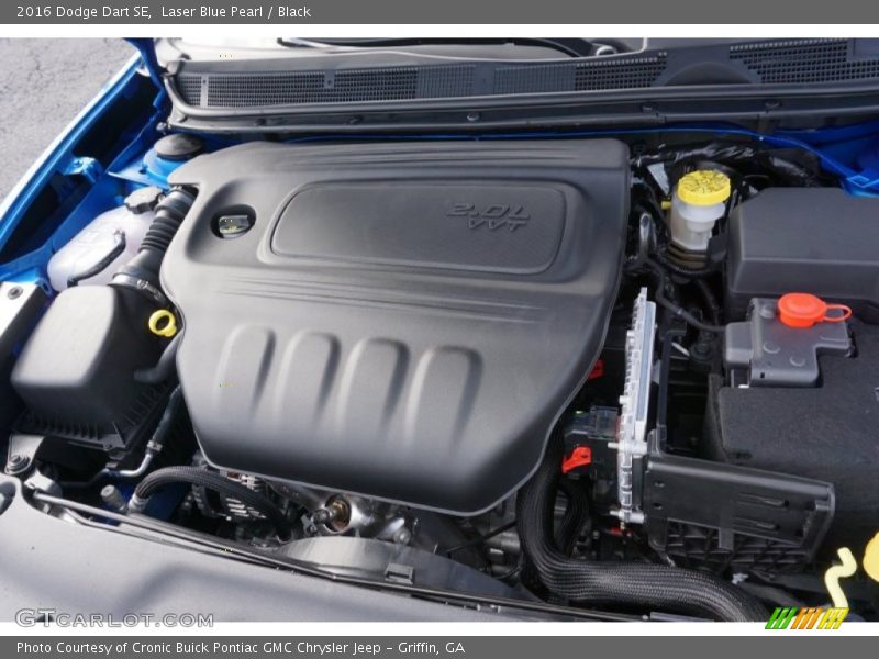 Laser Blue Pearl / Black 2016 Dodge Dart SE