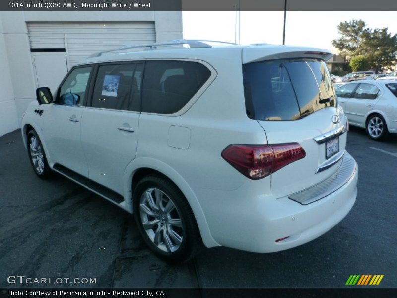 Moonlight White / Wheat 2014 Infiniti QX80 AWD