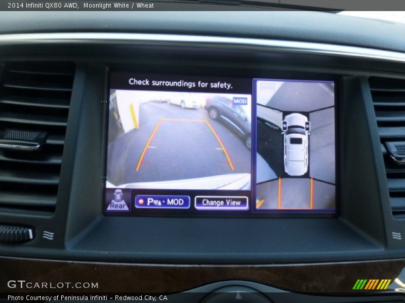 Moonlight White / Wheat 2014 Infiniti QX80 AWD