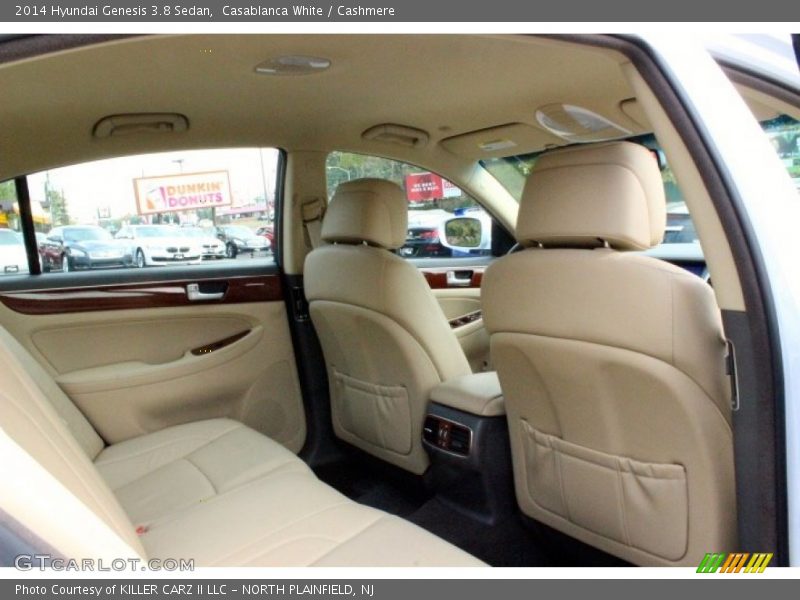 Rear Seat of 2014 Genesis 3.8 Sedan