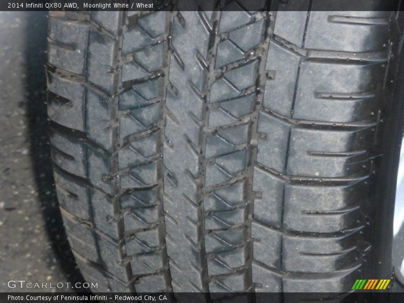 Moonlight White / Wheat 2014 Infiniti QX80 AWD