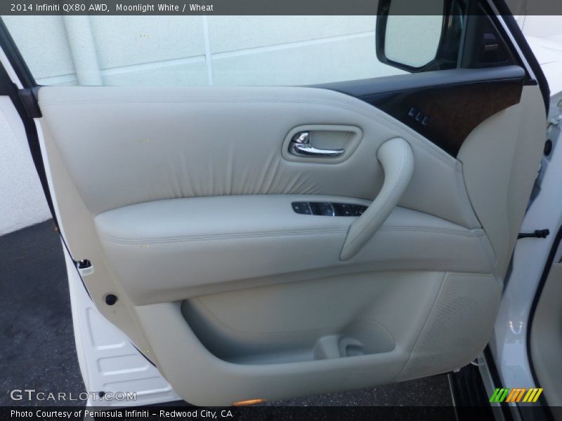 Moonlight White / Wheat 2014 Infiniti QX80 AWD