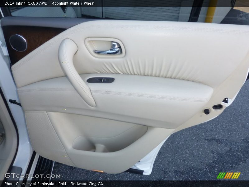 Moonlight White / Wheat 2014 Infiniti QX80 AWD