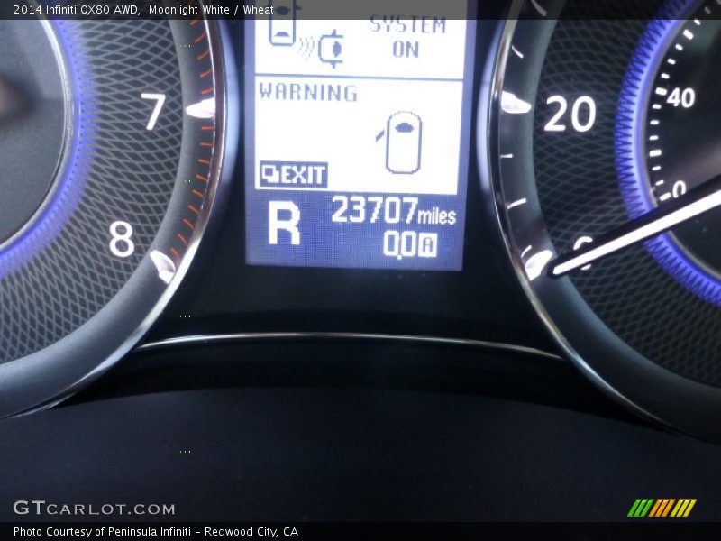 Moonlight White / Wheat 2014 Infiniti QX80 AWD
