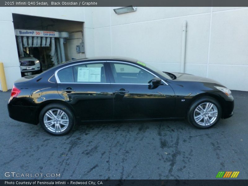 Black Obsidian / Graphite 2015 Infiniti Q40 Sedan