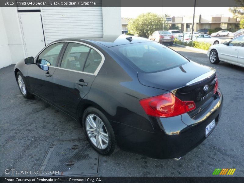 Black Obsidian / Graphite 2015 Infiniti Q40 Sedan
