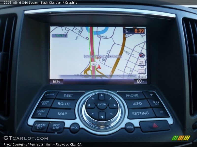 Black Obsidian / Graphite 2015 Infiniti Q40 Sedan