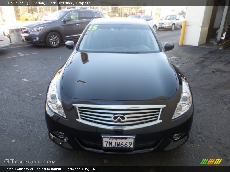 Black Obsidian / Graphite 2015 Infiniti Q40 Sedan