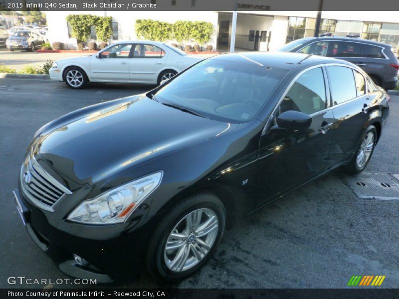 Black Obsidian / Graphite 2015 Infiniti Q40 Sedan