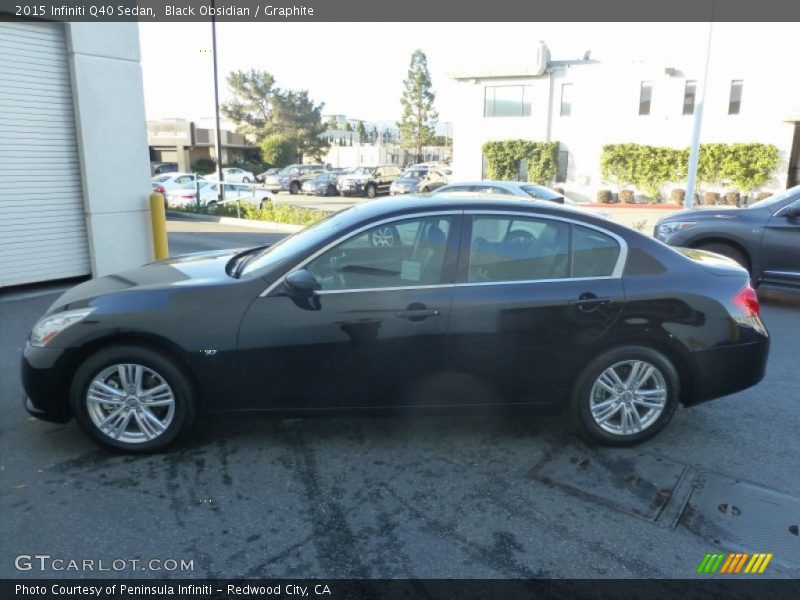 Black Obsidian / Graphite 2015 Infiniti Q40 Sedan