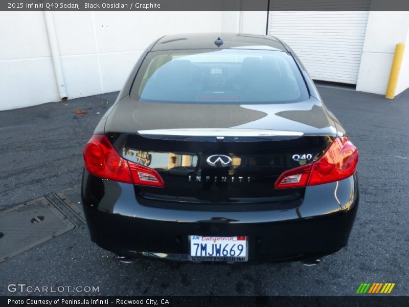 Black Obsidian / Graphite 2015 Infiniti Q40 Sedan