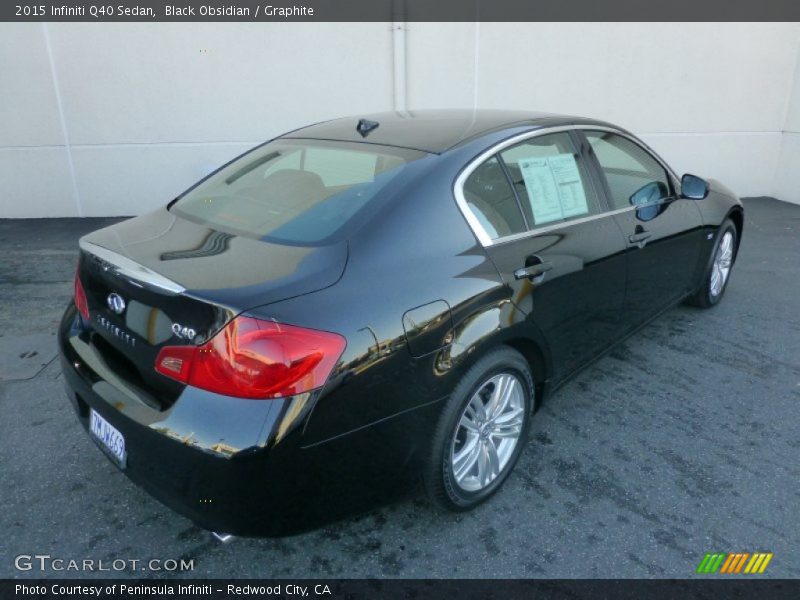 Black Obsidian / Graphite 2015 Infiniti Q40 Sedan