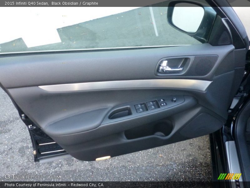 Black Obsidian / Graphite 2015 Infiniti Q40 Sedan