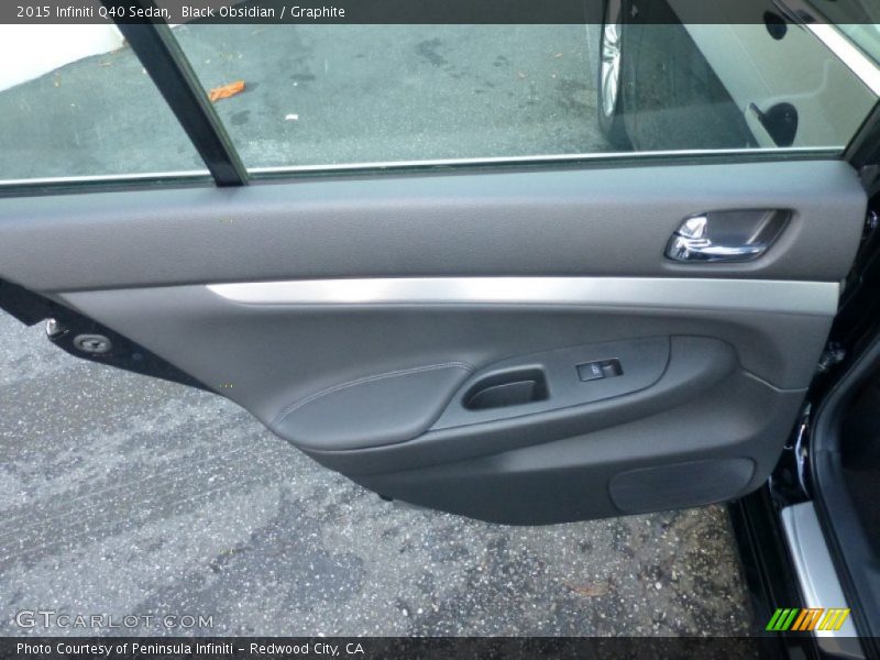 Black Obsidian / Graphite 2015 Infiniti Q40 Sedan