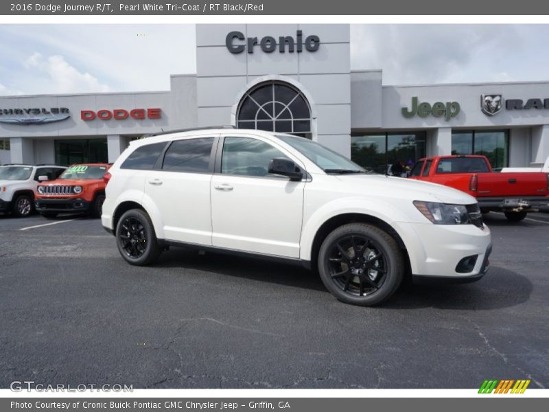 Pearl White Tri-Coat / RT Black/Red 2016 Dodge Journey R/T