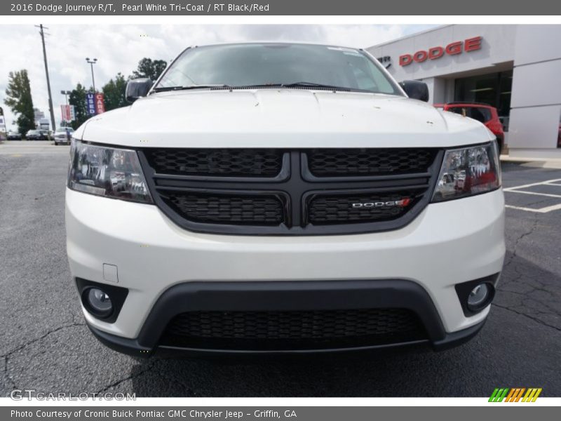 Pearl White Tri-Coat / RT Black/Red 2016 Dodge Journey R/T