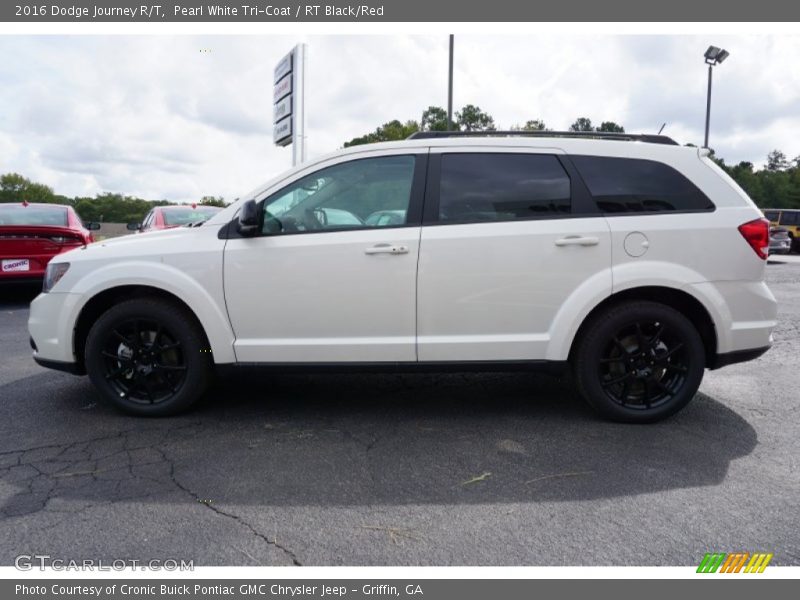 Pearl White Tri-Coat / RT Black/Red 2016 Dodge Journey R/T