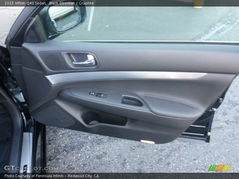 Black Obsidian / Graphite 2015 Infiniti Q40 Sedan