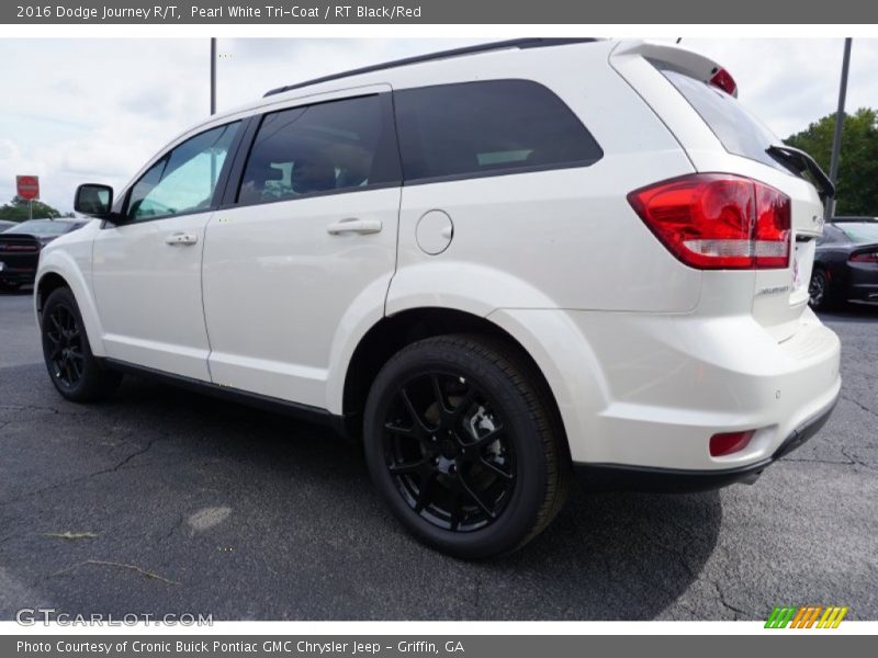 Pearl White Tri-Coat / RT Black/Red 2016 Dodge Journey R/T