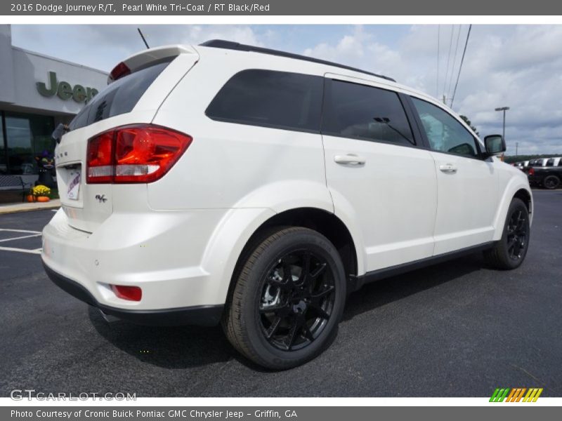 Pearl White Tri-Coat / RT Black/Red 2016 Dodge Journey R/T