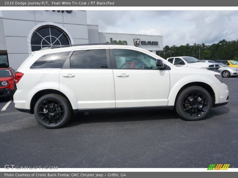 Pearl White Tri-Coat / RT Black/Red 2016 Dodge Journey R/T