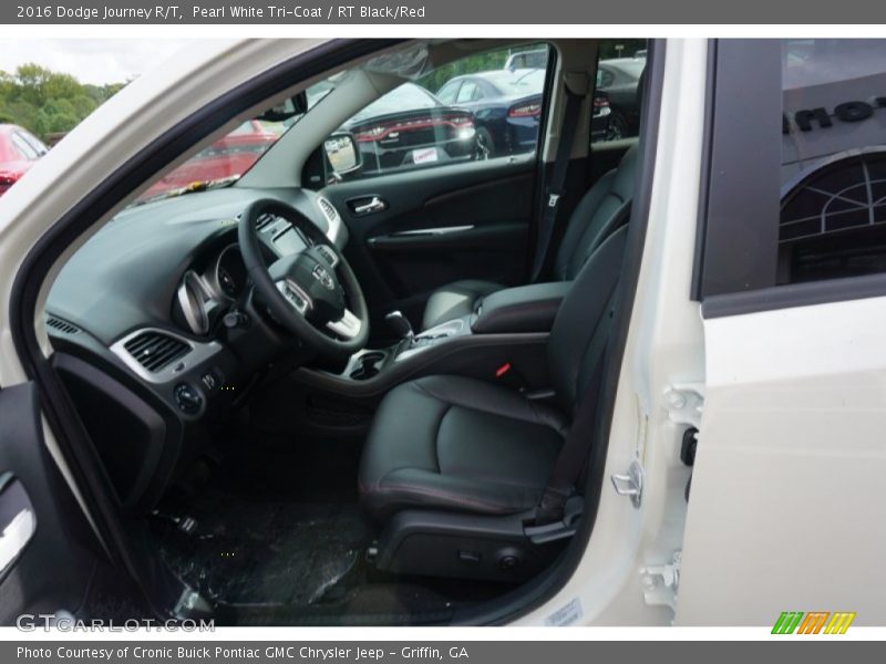 Pearl White Tri-Coat / RT Black/Red 2016 Dodge Journey R/T