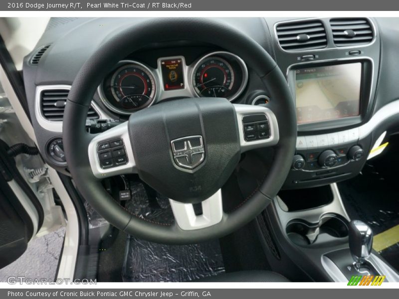 Pearl White Tri-Coat / RT Black/Red 2016 Dodge Journey R/T