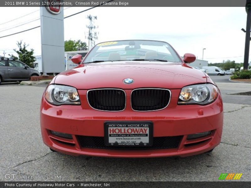 Crimson Red / Savanna Beige 2011 BMW 1 Series 128i Convertible