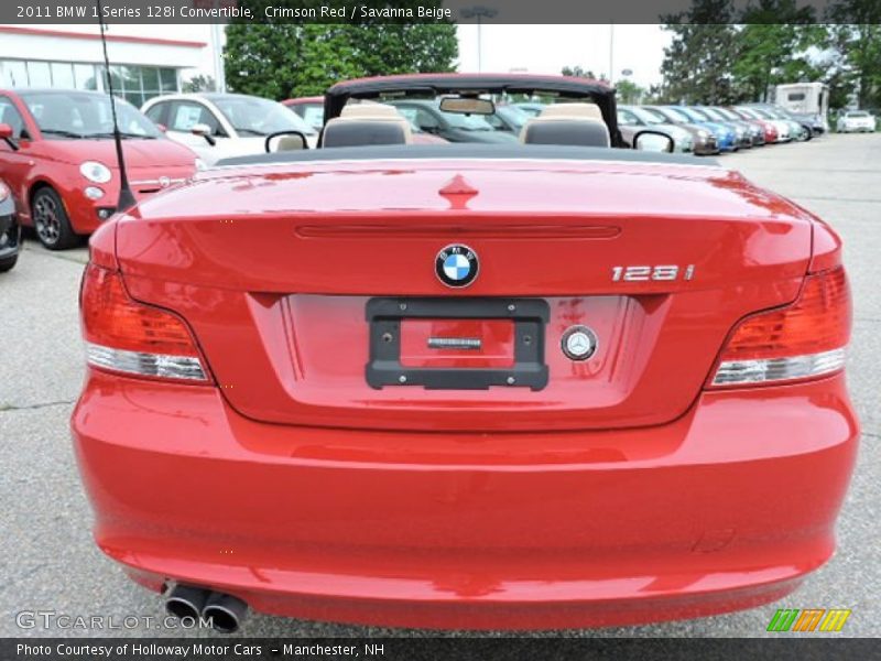 Crimson Red / Savanna Beige 2011 BMW 1 Series 128i Convertible