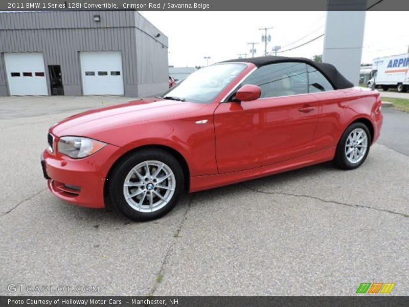 Crimson Red / Savanna Beige 2011 BMW 1 Series 128i Convertible