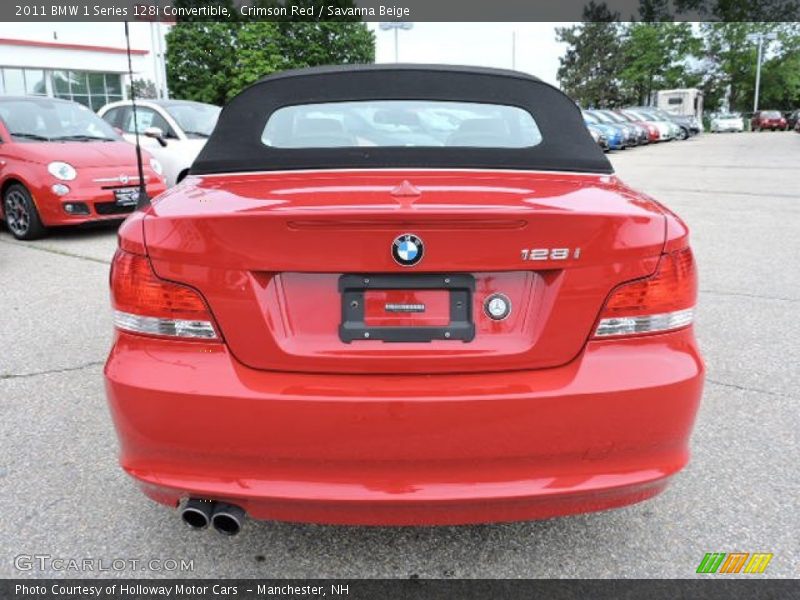 Crimson Red / Savanna Beige 2011 BMW 1 Series 128i Convertible