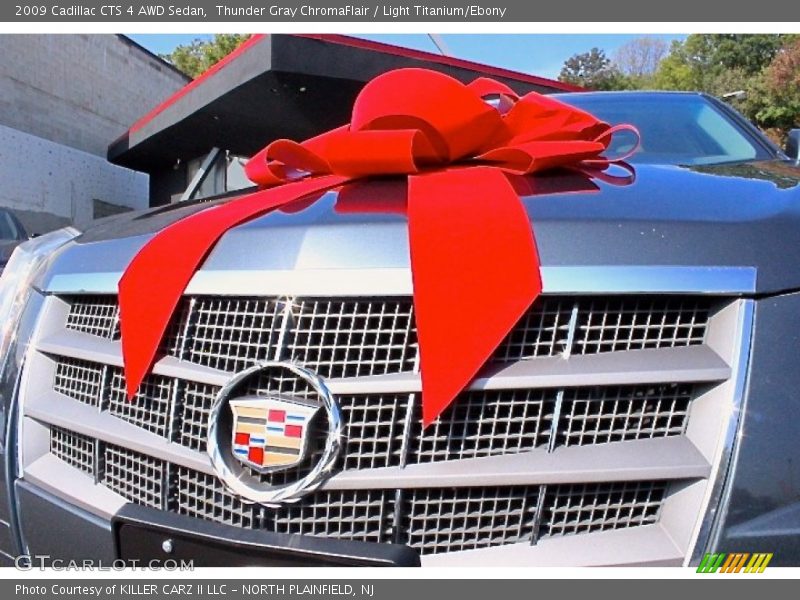 Thunder Gray ChromaFlair / Light Titanium/Ebony 2009 Cadillac CTS 4 AWD Sedan