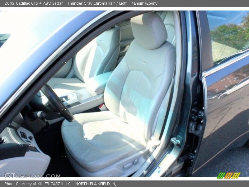 Thunder Gray ChromaFlair / Light Titanium/Ebony 2009 Cadillac CTS 4 AWD Sedan