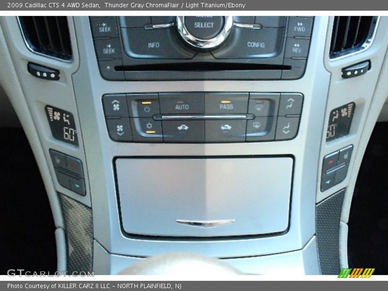 Thunder Gray ChromaFlair / Light Titanium/Ebony 2009 Cadillac CTS 4 AWD Sedan
